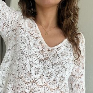 Sezane lace blouse 32 / 0 /XXS